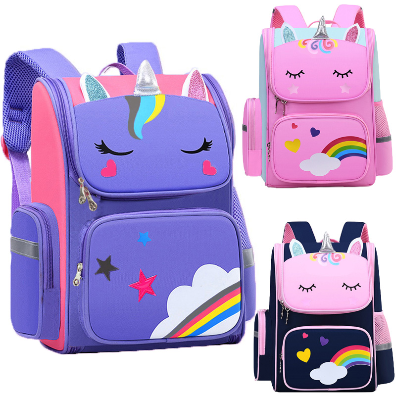 School Backpack Teen - Tas Ransel Anak Perempuan Unicorn, Tas