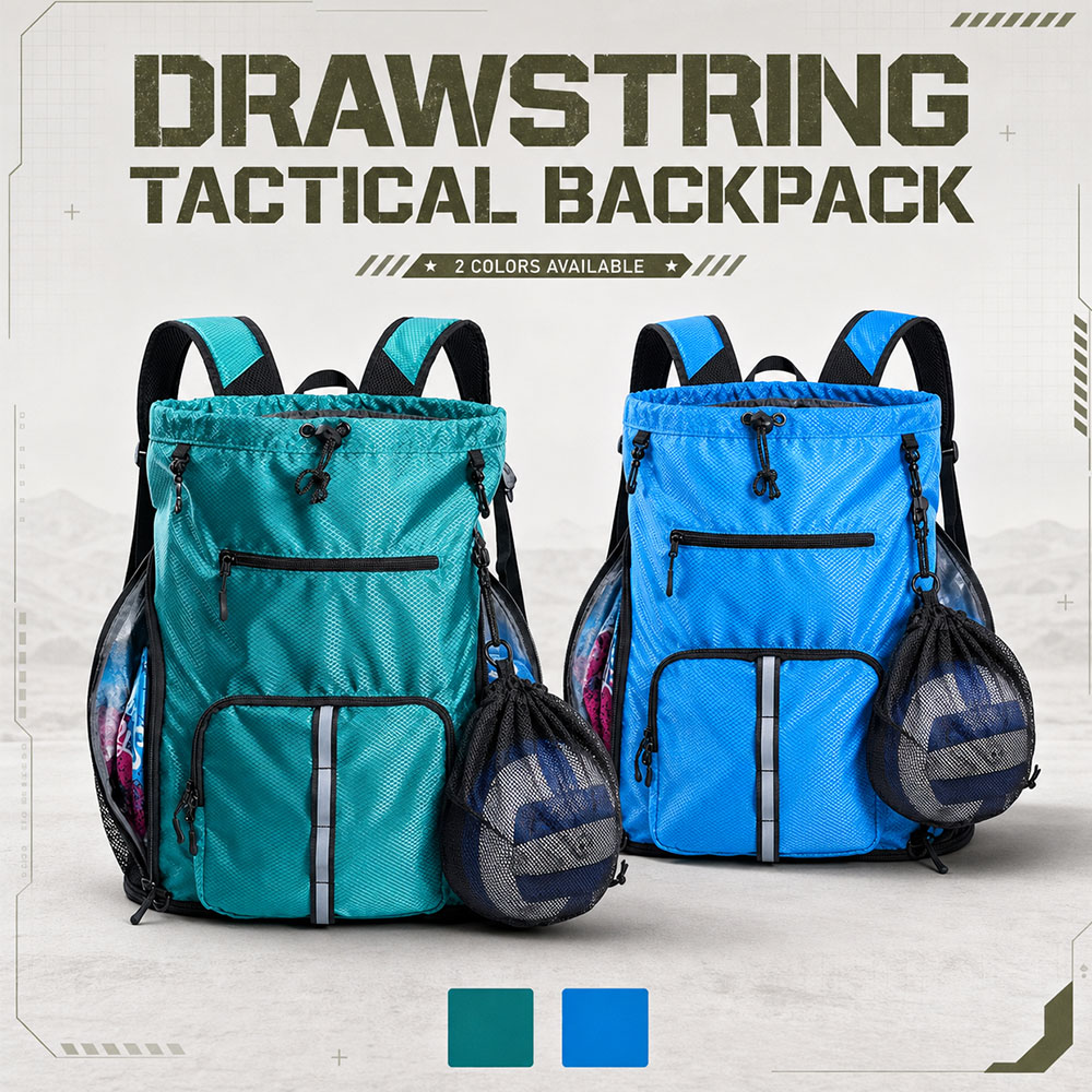 Drawstring Gym Bag - Tas Ransel Serut Kapasitas Besar Tahan