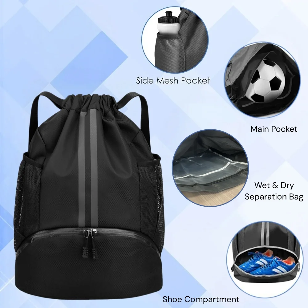 Tas Ransel Olahraga dengan Tal - Drawstring Gym Bag ulasan dan harga
