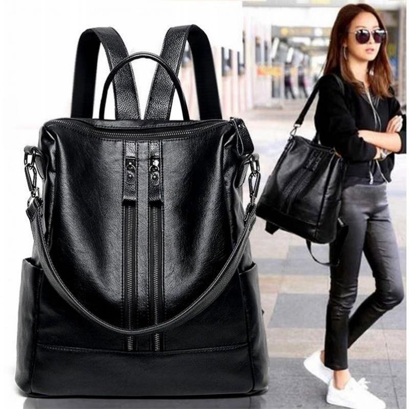 Ransel Kulit Lembut Wanita Tas - Canvas Backpack Casual ulasan dan harga