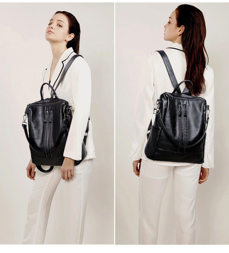 Ransel Kulit Lembut Wanita Tas - Canvas Backpack Casual ulasan dan harga