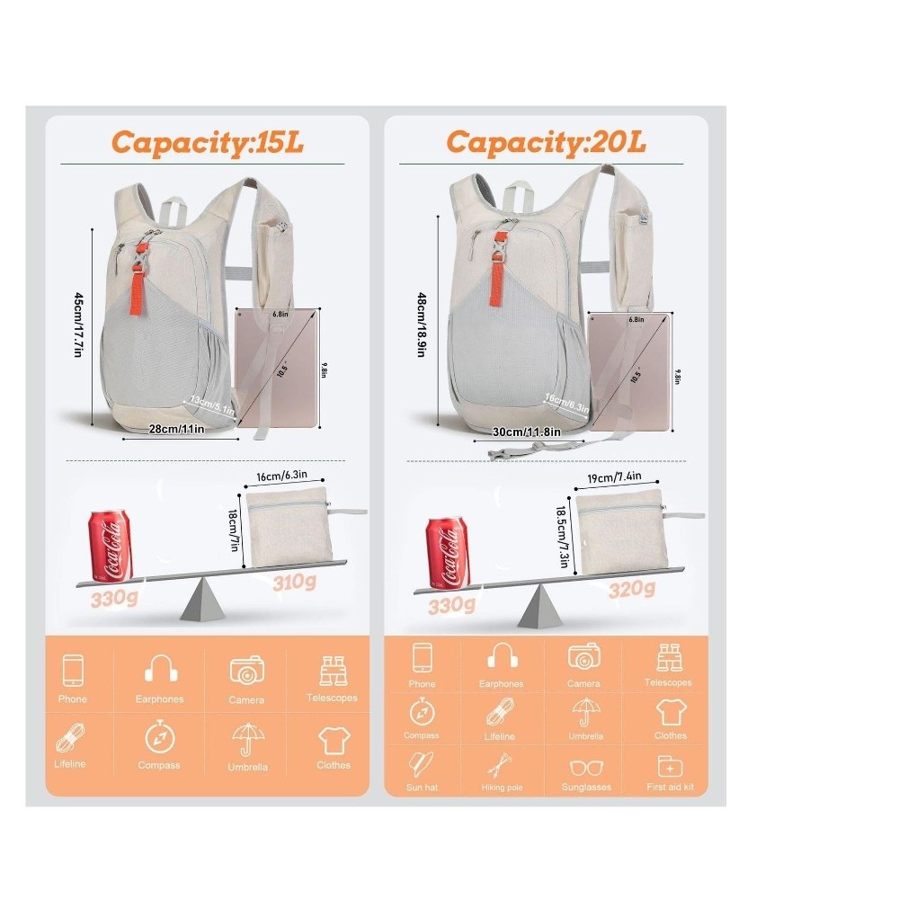 Ransel Hiking Berkualitas Ting - Foldable Backpack Small ulasan dan harga
