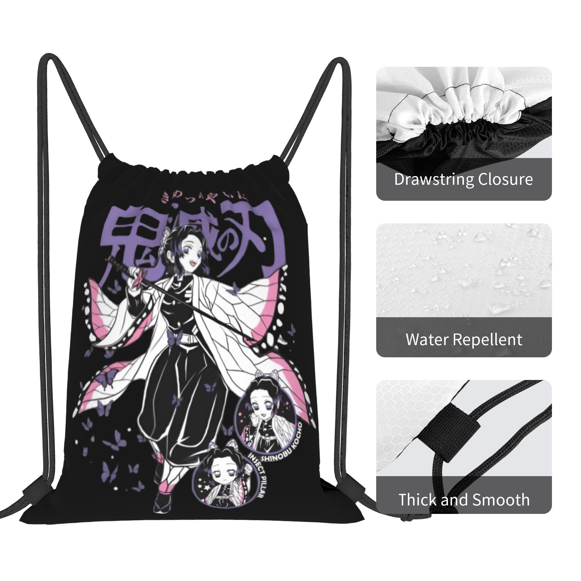 Tas Serut Demon Slayers Kustom - Drawstring Gym Bag ulasan dan harga